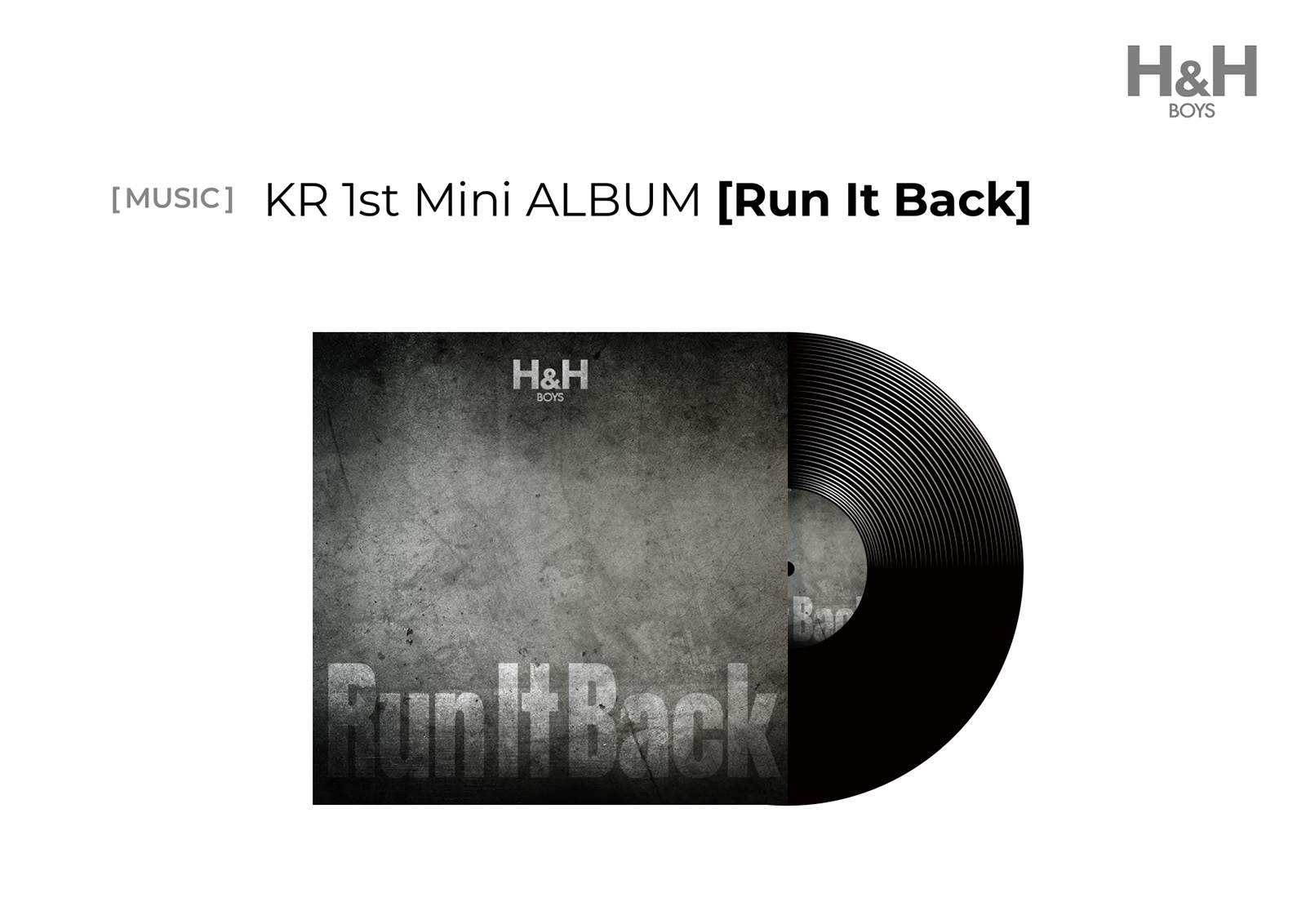 H&H BOYS Run It Back 앨범과 바이닐 레코드