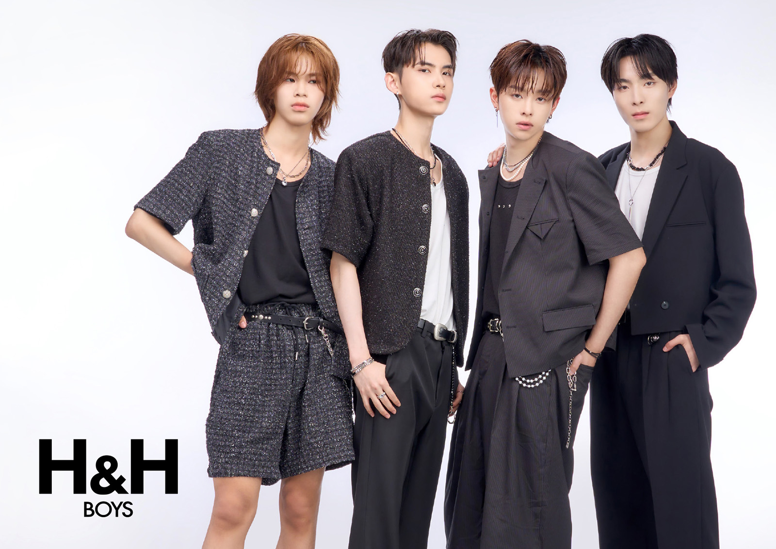 H&H BOYS Run It Back 블랙 콘셉트 단체사진